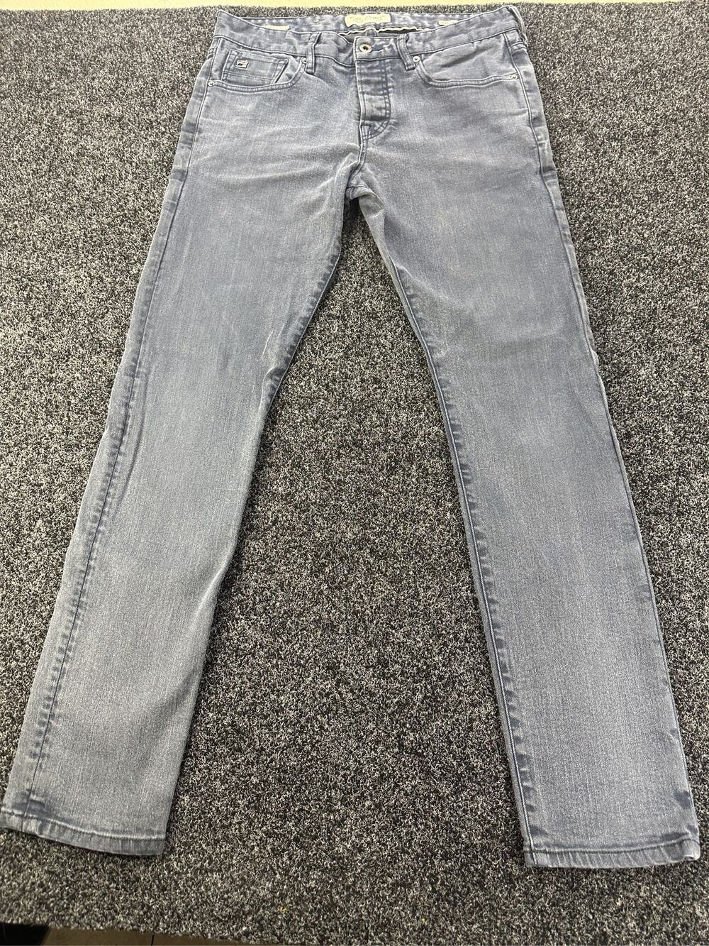 Scotch & Soda Ralston Jeans Men's Grey Slim Fit Button Fly Denim Pants Size33x32